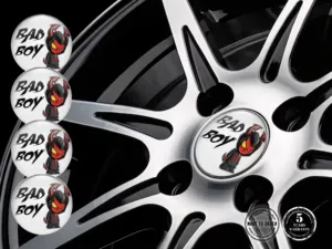 Resin Domed Stickers Racing Rim Logos